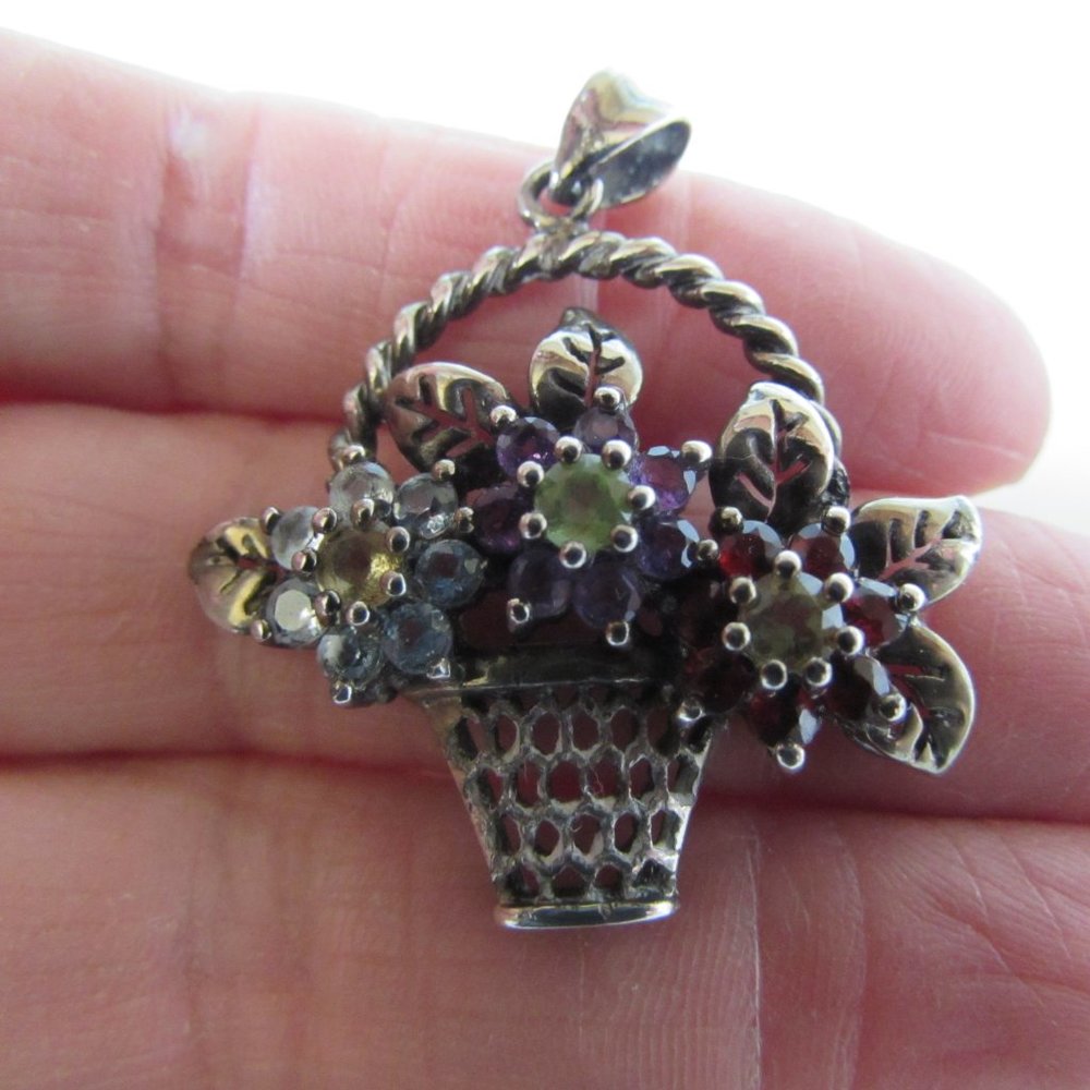 Vintage Thailand CZ & 925 Pendant